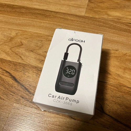 Portable rechargeable vehicle air pump new with flashlight and adapters
