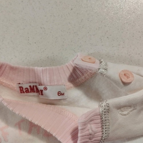 Pink baby shirt 6 months like new