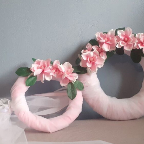 Wedding and Baptism Decoration Set new, handmade with tulle roll