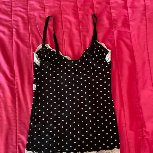 Evening blouse with lace like new, size S/M, black and white