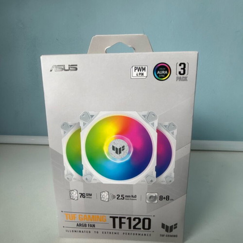 Asus TUF Gaming TF120 ARGB fan set of 3 new, 120mm PWM