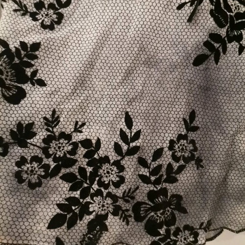 Women's blouse used, grey with black patterns, size M