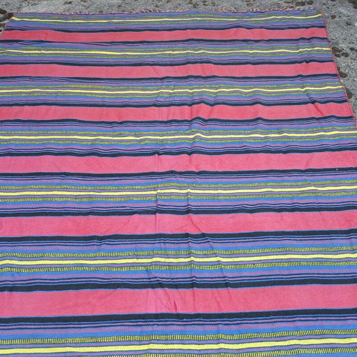 Handwoven Kilim rug vintage used, 2.72m x 1.90m