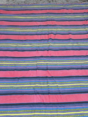 Handwoven Kilim rug vintage used, 2.72m x 1.90m