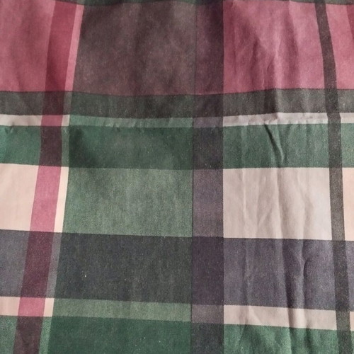 Tablecloth 100% cotton like new, 1.35x1.25 m, green-pink