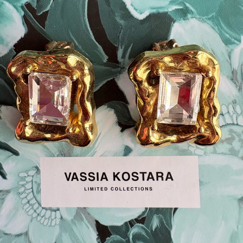 Vassia Kostara gold earrings new