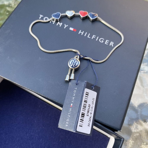 Tommy Hilfiger bracelet new, blue and red hearts