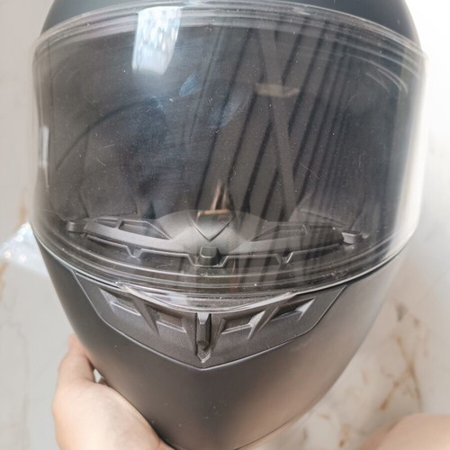 Pilot Helmets motorcycle helmet, matte black, size S