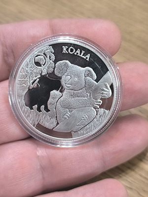 Koala Australia souvenir coin replica 40mm, new