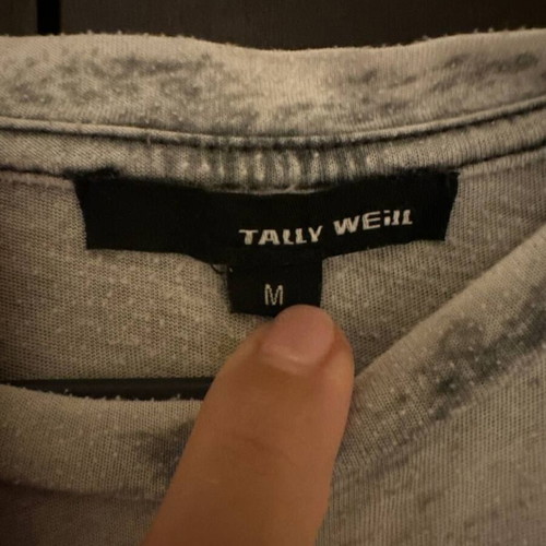 Tally Weijl printed blouse size M like new, grey