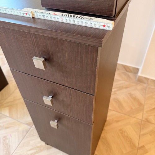 Bedroom vanity set with 8 spotlights and storage, includes stool