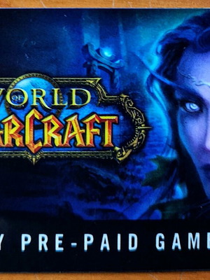 World of Warcraft prepaid game card used