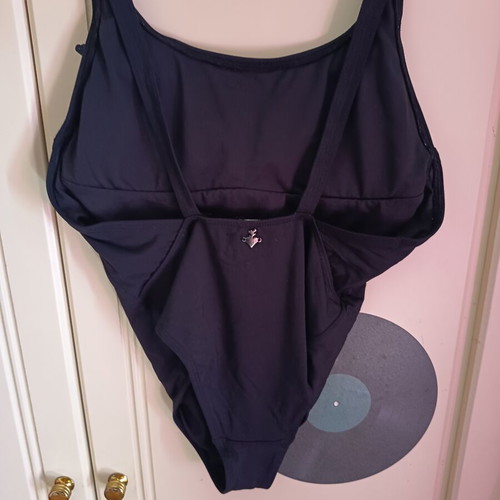 SugarFree Lifeguard One-Piece Swimsuit like new, black and gold