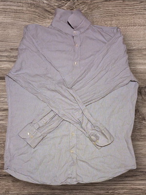 Manetti men's shirt XL like new, white and blue