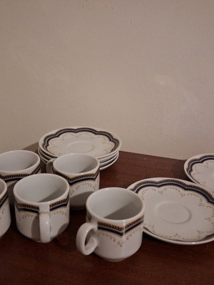 Ionia Hellas set of 5 pieces for Greek coffee like new