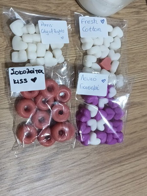Wax melts from 100% plant wax like new, 4 bags of 20g each