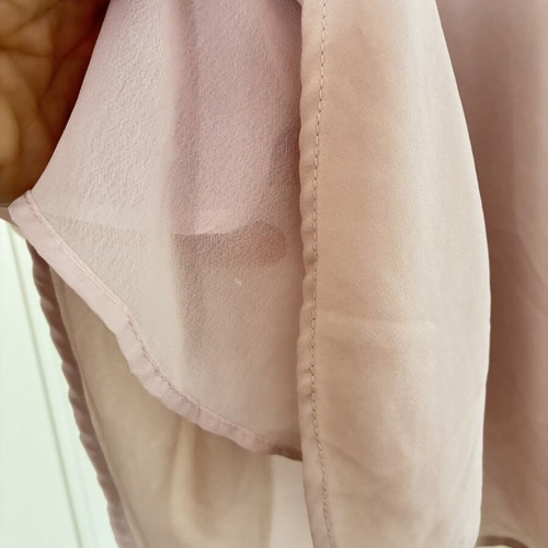 H&M Muted Light Pink Sheer Blouse Top Size S like new