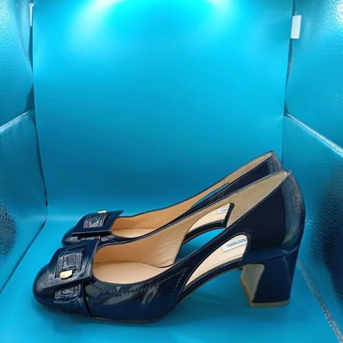 Kalogirou pumps new size 37 blue with 6 cm heel