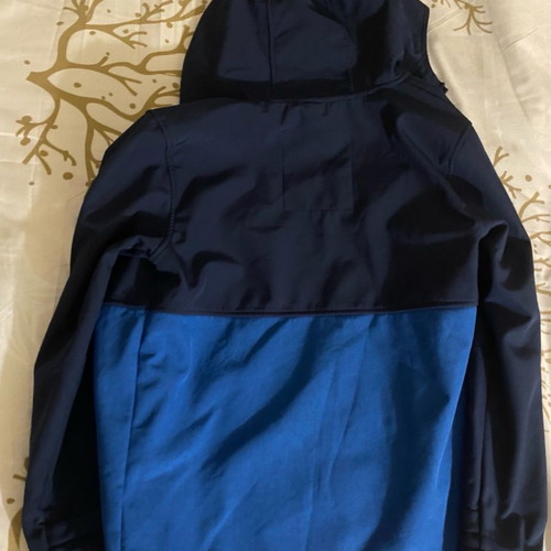 Jacket used blue with fleece inside, size S