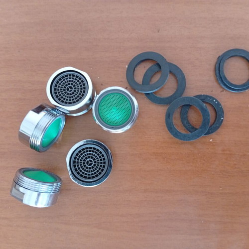 Set of 5 faucet aerator replacements with rubber washers new