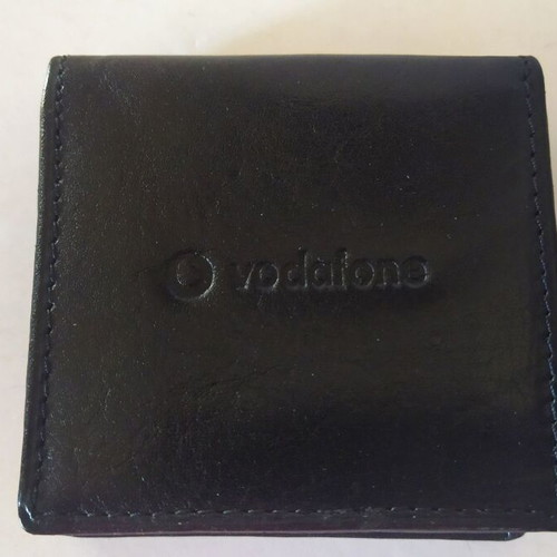 M+K leather coin wallet black like new Vodafone