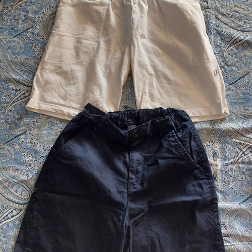 Boys' shorts size 12, like new, pack of 2, white and blue Lc Waikiki