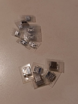 Θύρες Micro USB και USB Type C, πακέτο 10 Micro USB και 5 USB Type C, καινούργιο