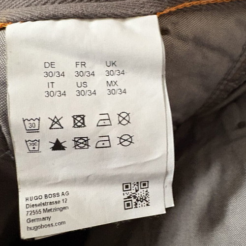 Hugo Boss men's pants grey slim fit size 30/34 like new