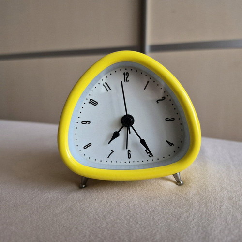 IKEA DROLLA Scandinavian Retro Alarm Clock like new, yellow