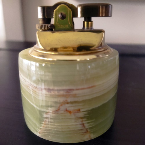Vintage table lighters set from onyx, like new