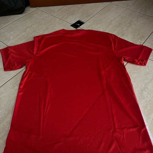 Nike authentic training shirt, red and white, size L