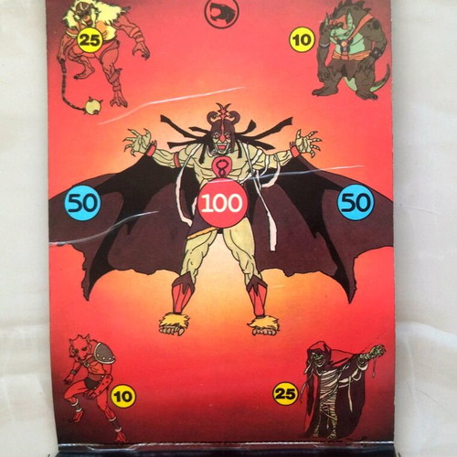 Thundercats authentic dartboard with darts like new