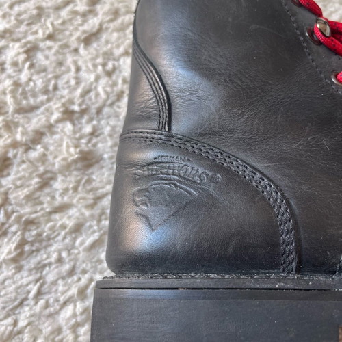 Herman black leather boots used, size 40