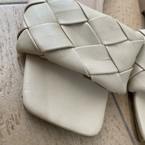 Forebelle flat sandals used, beige, size 37