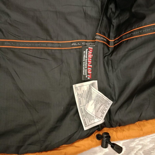 Nike ACG Retro Puffer Vest used, orange and black, size S