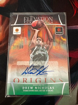 Panini Origins Euroleague Drew Nicholas Green Elevation Auto /5