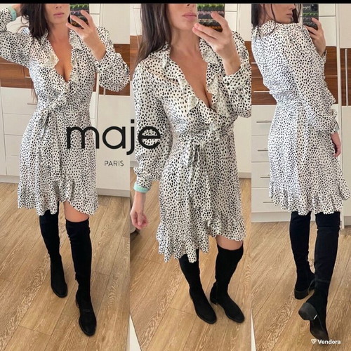 (M) Maje wrap dress