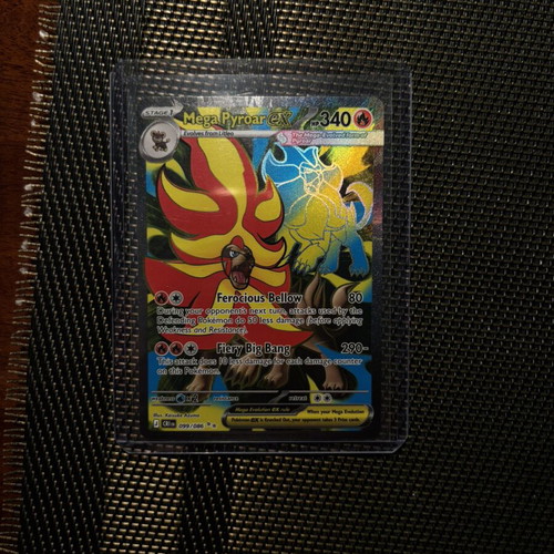 Pokemon Mega Pyroar EX card new from Rising Chaos