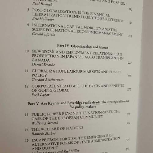 States Against Markets The Limits of Globalization like new