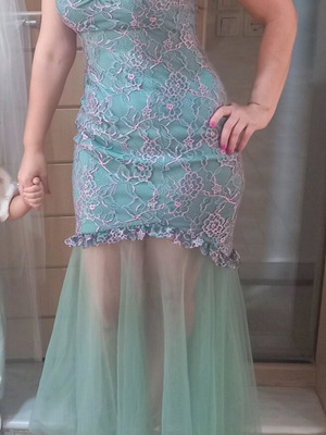 Mermaid formal dress like new, size S, fits up to 62 kg