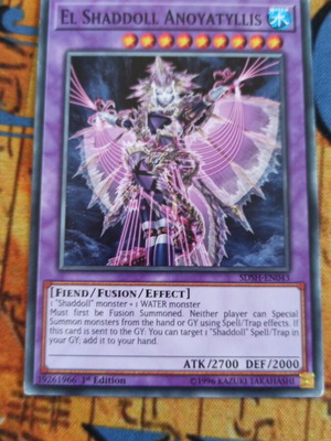El Shaddoll Anoyatyllis κάρτα Yu-Gi-Oh! σαν καινούργιο
