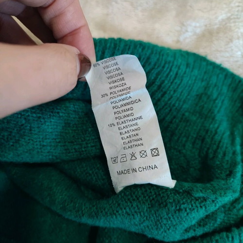 Bill Cost sweater like new, green with sequins