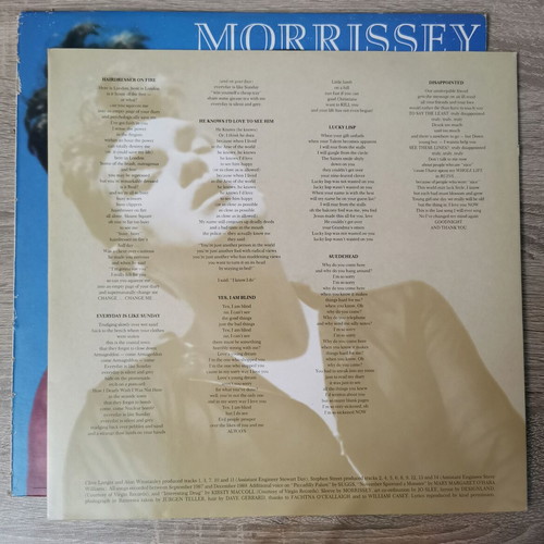 Morrissey Bona Drag LP used, Greek edition 1990 with original inner sleeve