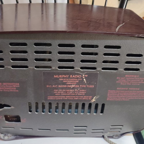 Murphy Radio Type TU222 vintage tube radio (1952-1953)