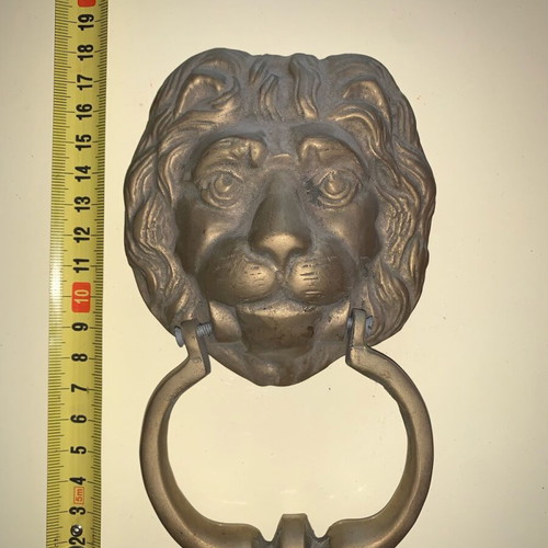 Bronze lion door handle new