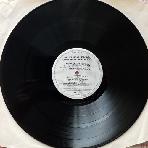 Jethro Tull Under Wraps vinyl album used, rock