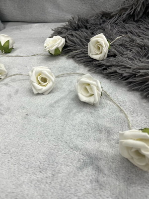 Decorative garland used, rose flowers, length 2.40 m