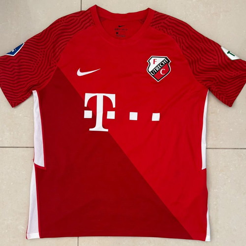 Utrecht Anastasio Douvikas 2021/2022 Home Kit Match Worn Jersey, Large