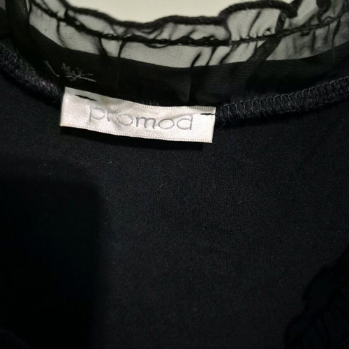 Promod blouse large black like new, elastic