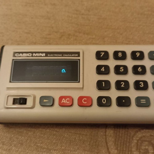 Casio Mini Calculator CM-605 used vintage collectible